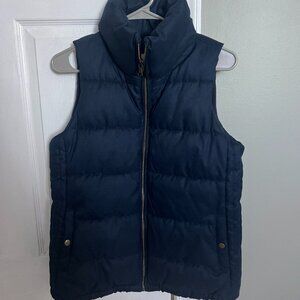 Women's Navy Blue Puffer Vest, Old Navy, Small